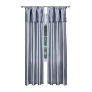 Achim Silver Cameo Panels with Attached Valance CMPN84SV12