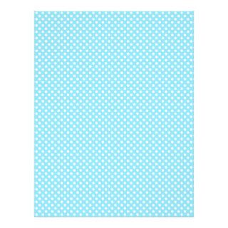 Light Blue Polka Dot Scrapbook Paper Customized Letterhead
