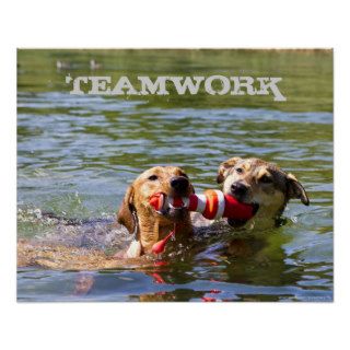 Customizable Dog Teamwork Poster