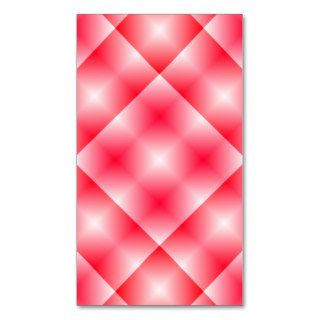 Pink Plaid Background Business Cards
