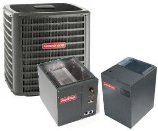 5 Ton Goodman 16 SEER R 410A Variable Speed Vertical Heat Pump Split System   Heaters  
