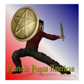 Patriotic Pagan American Print
