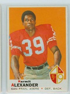 1969 Topps FB 179 Kermit Alexander 49ers Excellent to Mint Sports Collectibles