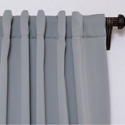 Purit Blue 96 inch Blackout Curtain Panel Pair EFF Curtains