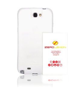 [180 days warranty] ZeroLemon Samsung Galaxy Note II 9300mAh Extended Battery + Free White Extended TPU Full Edge Protection Case with 180 days Zero Lemon Guarantee Warranty (Compatible with Samsung Galaxy Note II GT N7100, T Mobile Galaxy Note II SGH T889