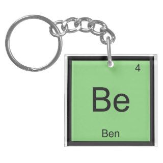 Ben Name Chemistry Element Periodic Table Acrylic Keychain