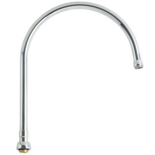 Chicago Faucets 10 in. Brass Gooseneck Swing Spout GN10ASWGJKABCP