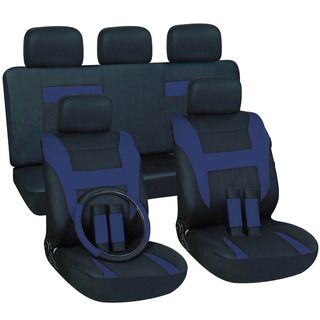 Oxgord Blue 17 piece Car Seat Cover Automotive Set Car Seat Covers