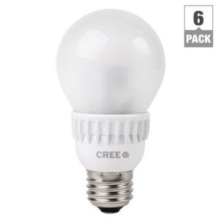 Cree 60W Equivalent Daylight (5000K) A19 Dimmable LED Light Bulb (6 Pack) BA19 08050OMF 12DE26 2U100