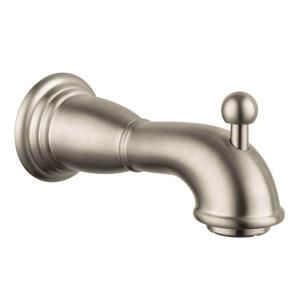Hansgrohe Tango C Wall Mount Tub Spout with Diverter in Brushed Nickel 06089820