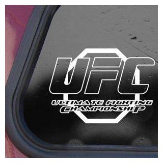 UFC ULTIMATE FIGHTING CHAMPIONSHIP White Decal Sticker Wall White Decal Sticker   Decorative Wall Appliques  