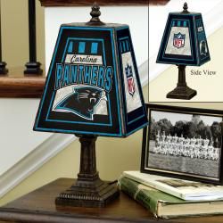 Carolina Panthers 14 inch Art Glass Lamp The Memory Company Baseball