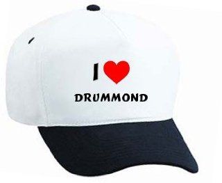 Baseball Cap with I Love Drummond (first name/surname/nickname) Sports & Outdoors