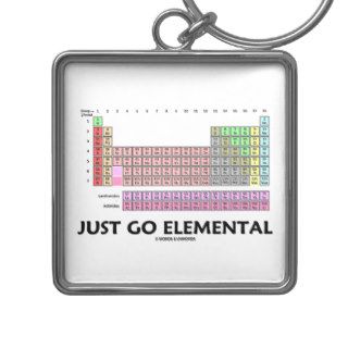 Just Go Elemental (Periodic Table Of Elements) Keychains