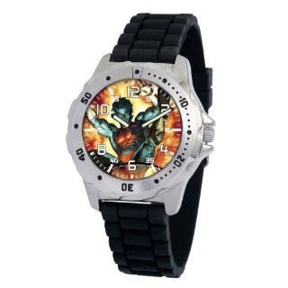 Marvel Comics Men's MA0710 D182 BlackRubber Marvel 'Nightcrawler' Defender Watch Watches