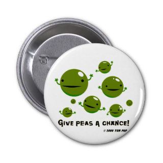 Give Peas a Chance Button