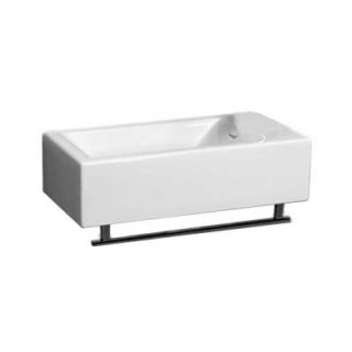 Whitehaus Wall Mounted Bathroom Sink in White WH1 114RTB WH