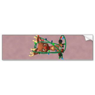 Christmas Rudolph the Red Nosed Reindeer Bumper Sticker