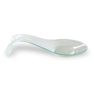 PacknWood 209MBAPOLON Apolon Clear Plastic Green Cocktail Spoon, 4.7 Inch Long (48 Packs of 24)
