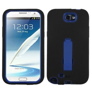 BasAcc Black Blue Hybrid Stand Case for Samsung Galaxy Note 2 II N7100 BasAcc Cases & Holders
