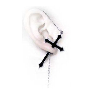Impalare Cross (Single) Stud Earring Alchemy Alternative Lifestyle Gothic Jewelry Jewelry