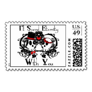 I'll Spend Eternity With You Skulls Postage