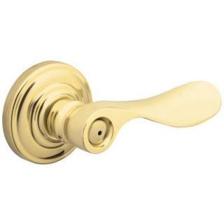 Schlage Champagne Bright Brass Bed and Bath Lever F40 CHP 605