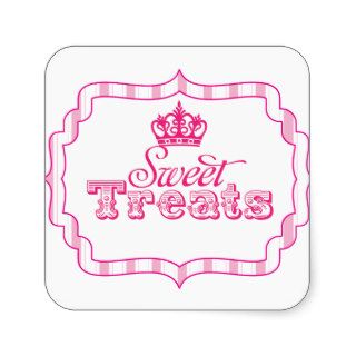 Sweet Treats Princess Party Favor Birthday Sticker