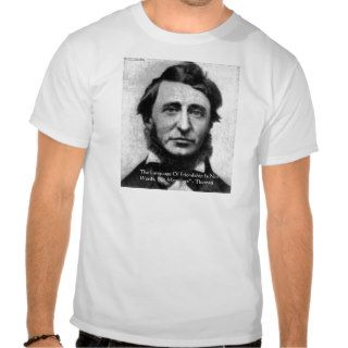 Henry David Thoreau Quote Shirts