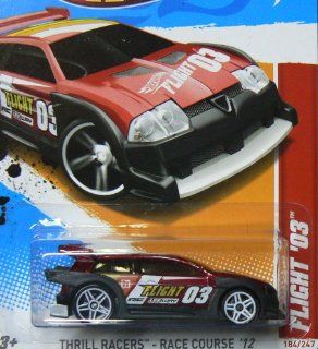 Mattel Hot Wheels 4/5 THRILL RACERS   RACE COURSE '12 Dark Red FLIGHT '03 #184/247 Toys & Games