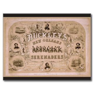 Bucklets, 'New Orleans, Serenaders Vintage Theater Postcards