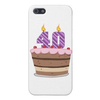 Age 40 on Birthday Cake iPhone 5 Covers