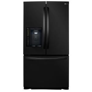 LG Electronics 24.7 cu. ft. French Door Refrigerator in Black LFX25974SB