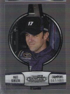 MATT KENSETH 2011 Press Pass NASCAR Showcase Champions #CH6 Card #187 of only 499 Made at 's Sports Collectibles Store
