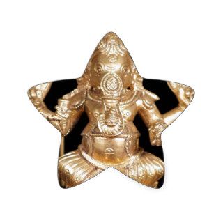 BRONZE GANESH STAR STICKER