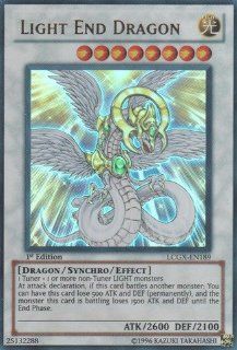 Yu Gi Oh   Light End Dragon (LCGX EN189)   Legendary Collection 2   1st Edition   Ultra Rare Toys & Games