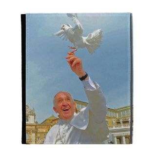 Pope Francis Papa Francisco Catholic Peace Dove iPad Folio Case