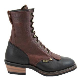 Women's AdTec 2179 Packer Boots 8in Black/Dark Cherry AdTec Boots