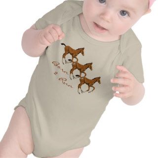 Born to Run Horse Lover Baby Creeper Clothes