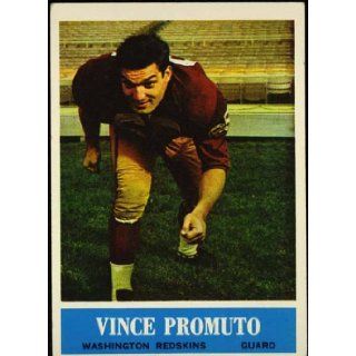 Vince Promuto (Washington Redskins) 1964 NFL Football Trading Card (Philadelphia Chewing Gum) (#191) Washington Redskins Books
