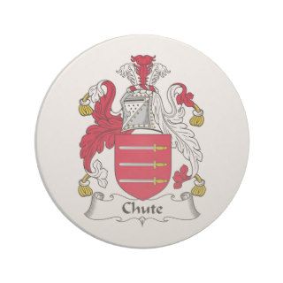 Chute Family Crest Drink Coaster