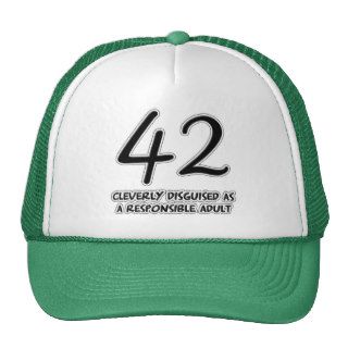 42nd Birthday Disguise Mesh Hats