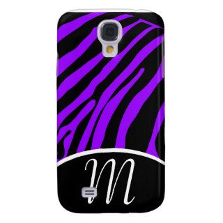 Monogram Initial Funky Zebra Stripe iPhone Case 3G Galaxy S4 Cover