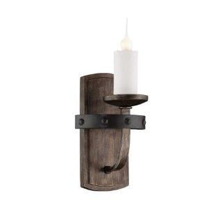 Savoy House 9 9543 1 196 Sconce with No Shades, Reclaimed Wood Finish   Wall Sconces  