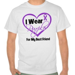I Wear Purple Heart Ribbon   Best Friend T shirts