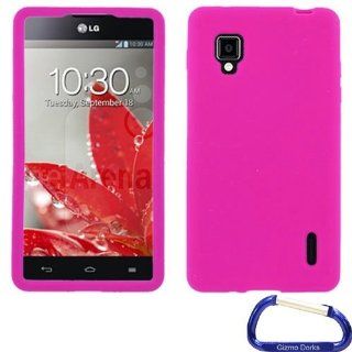 Gizmo Dorks Silicone Jelly Gel Skin Case Cover for the LG Optimus G, Pink Cell Phones & Accessories