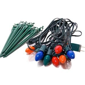 Lumabase Multi Colors Electric PathLights String (Set of 10) 61810