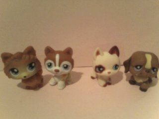 Littlest Pet Shop Puppy Dog Figures, Pomeranian, Husky, Terrier, Loose Out of Package Replacement Figures, Offer Is for One of the Four Shown, Please Match to Individual Listing to Select Available Figures  Other Products  