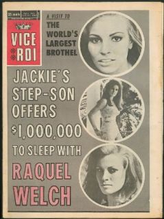 $1M for Raquel Welch; Italian brothel; Man kills nympho VICE ROI 9/20 1969 Entertainment Collectibles