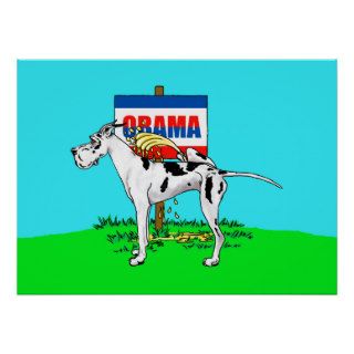 Harlequin Dane Pi$$ on Obama Poster